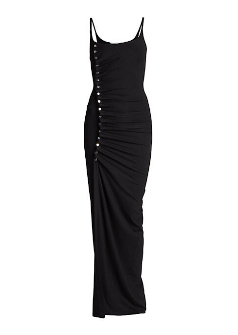 Elegant Draped Knit Gown