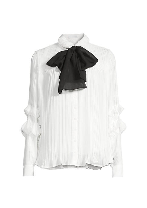 Chic Pleated Chiffon Top