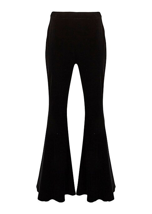 Flared Luxe Velvet Trousers