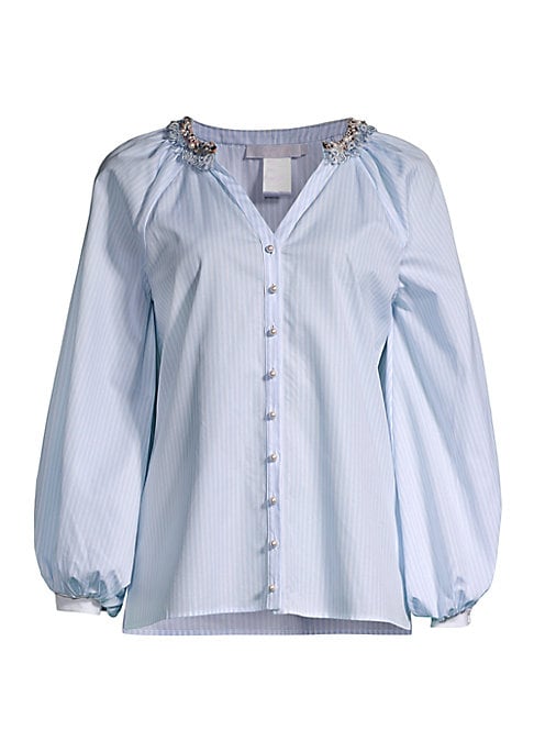 Chic Striped Elegance Blouse