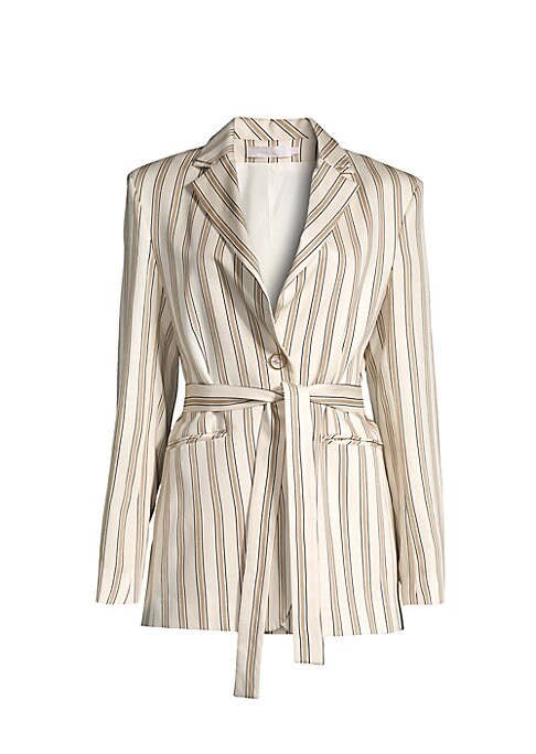Stripe Cinch Blazer