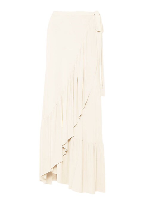 Wrap Ruffled Maxi Skirt