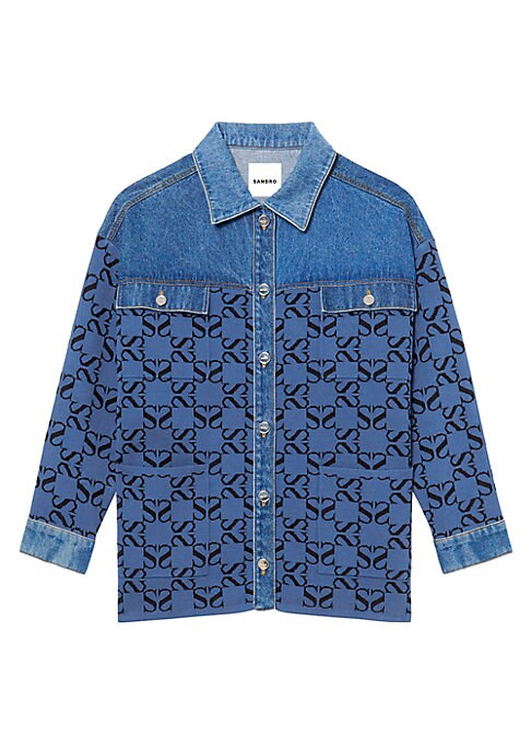 Jacquard Denim Jacket