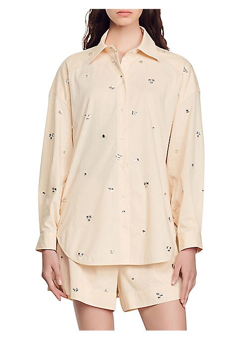 Rhinestone Poplin Delight