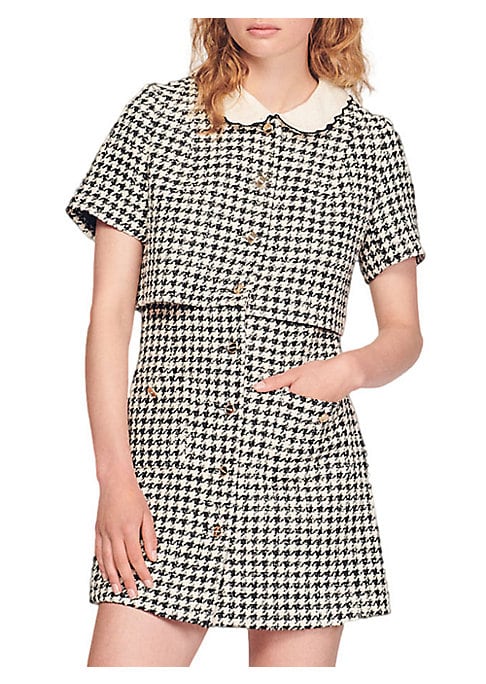 Chic Houndstooth Minidress