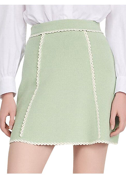 Flared High-Waist Mini Skirt