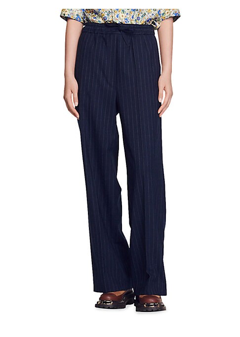 Casual Pinstripe Trousers