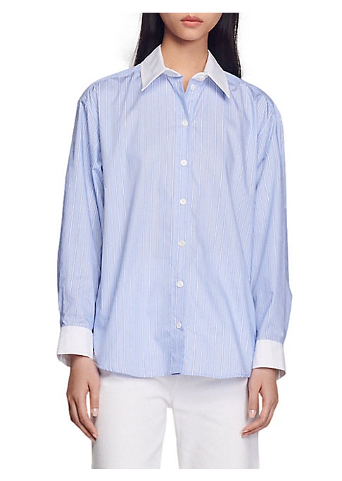 Scalloped Stripes Shirt