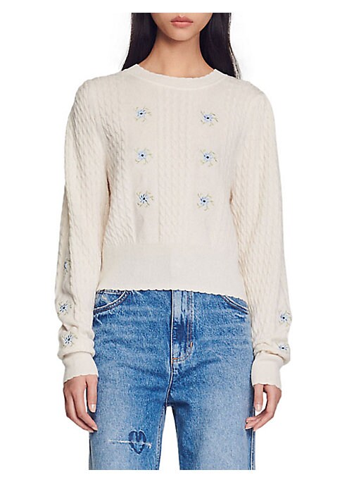 Floral Knit Sweater