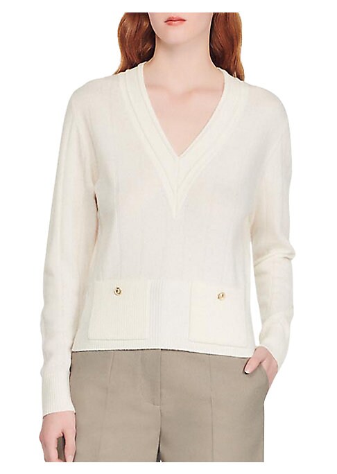 Chic V-Neck Knit Sweater