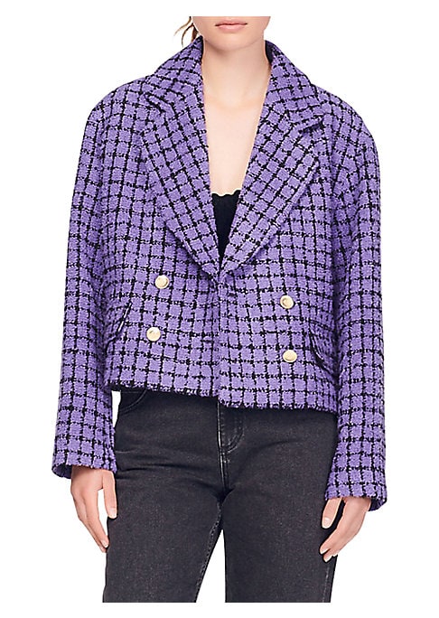 Chic Tweed Crop Blazer