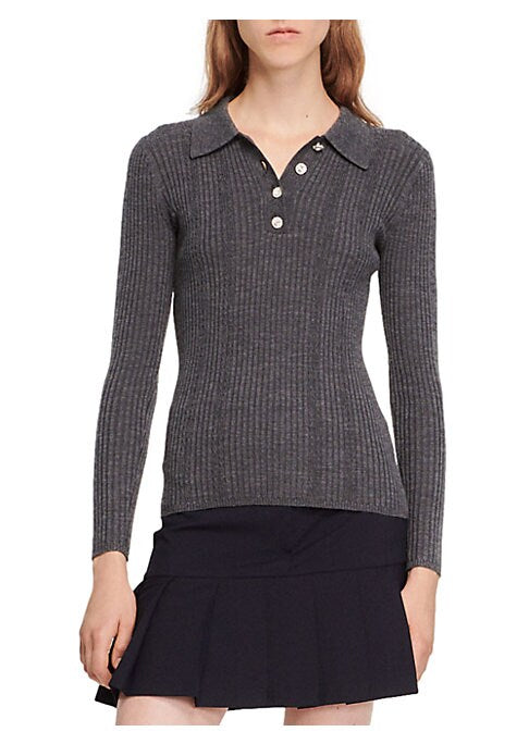 Shimmering Knit Polo