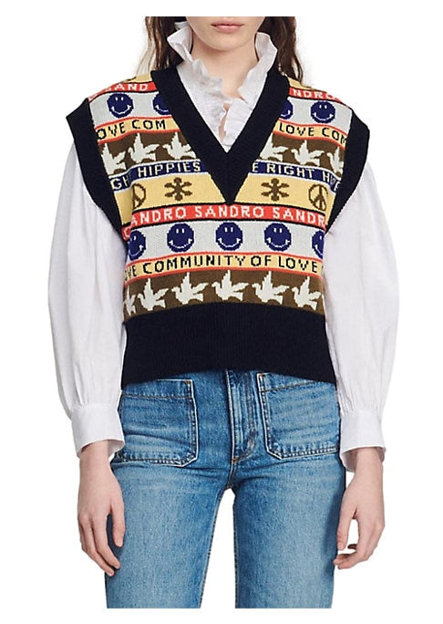 Cozy Knit V-Neck Top