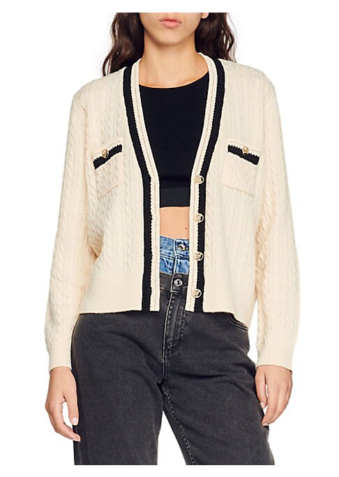 Chic Cable Knit Cardigan