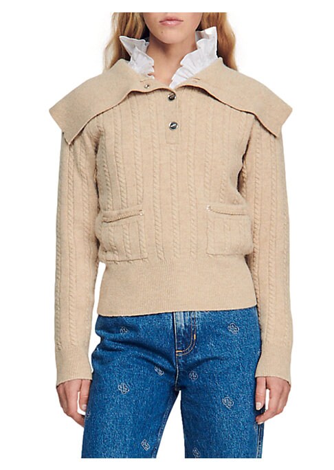 Vintage Cabled Knit Sweater