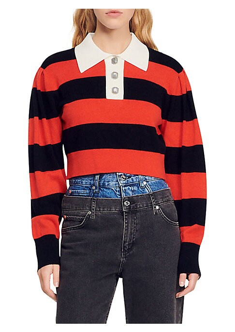 Chic Striped Knit Sweater