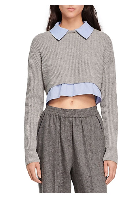 Cropped Illusion Sweater