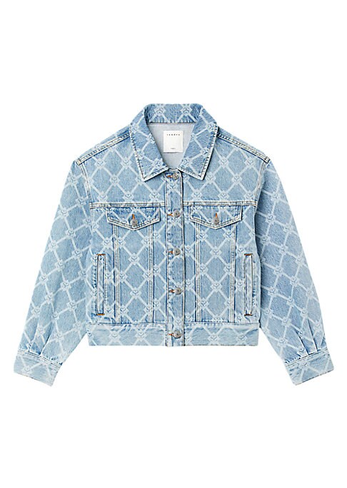 Patterned Organic Denim Coat