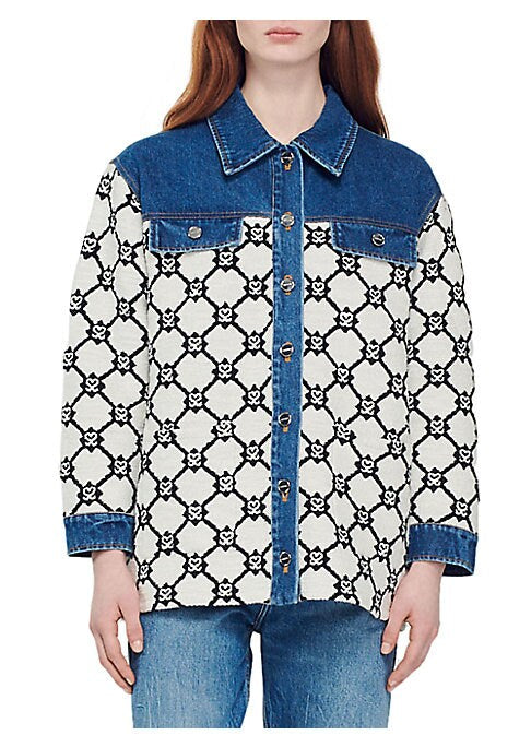 Denim Knit Cozy Cardigan