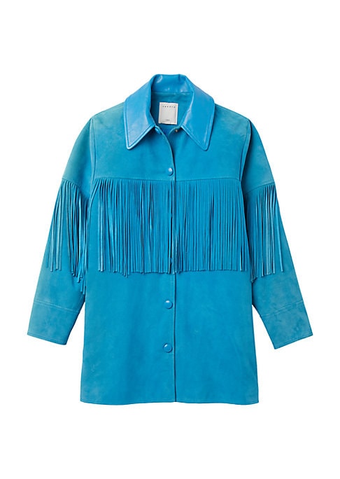 Fringe Suede Statement Jacket