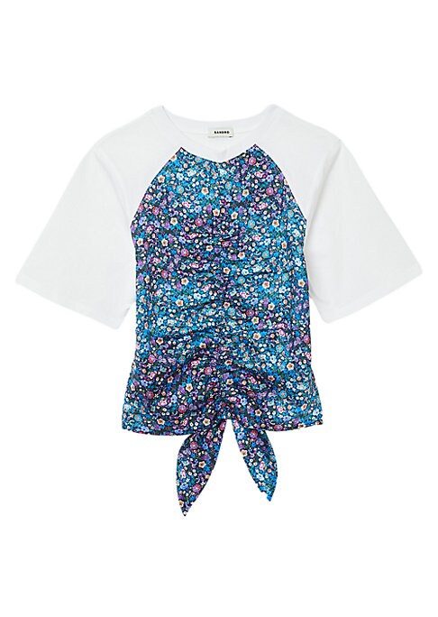 Floral Tie-Back Tee