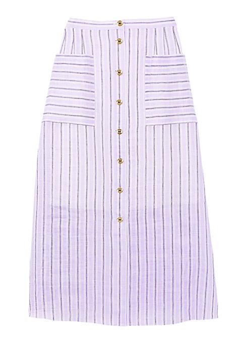 Ruffled Stripes Skirt