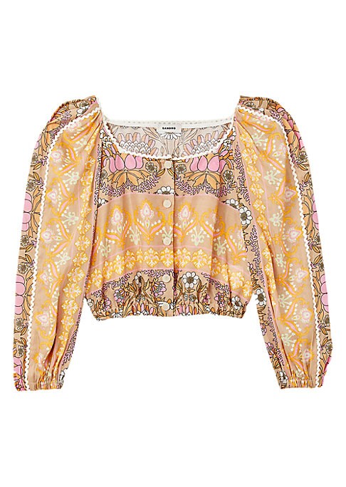 Scarf Sleeve Top