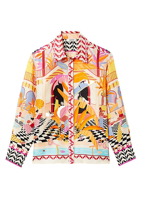 Moroccan Fantasy Silk Shirt