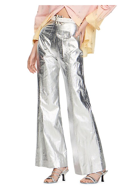 Shiny Flare Trousers