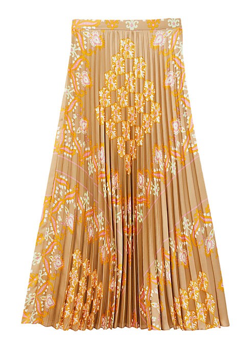 Chic Pleated Scarf Skirt