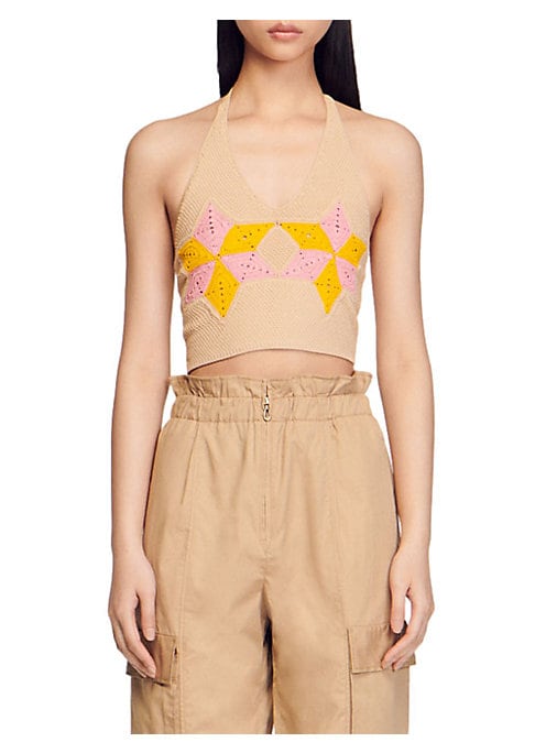 Starry Crochet Crop Top