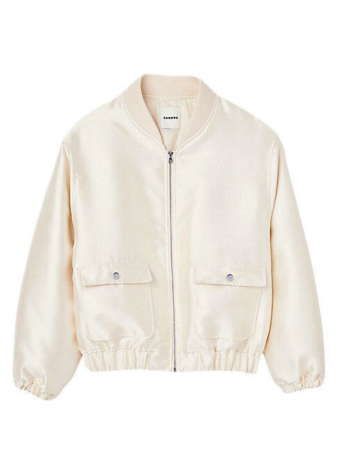 Satin Bomber Chic