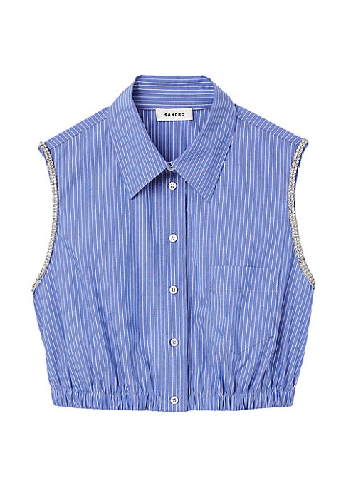 Rhinestone Stripe Top