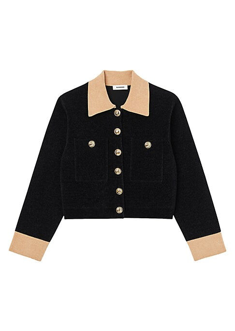Chic Velvet Button Coat