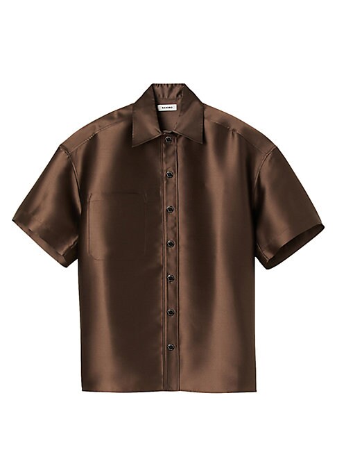 Chic Satin Lounge Shirt