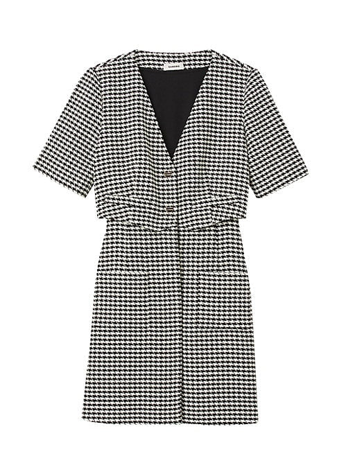 Chic Houndstooth Dress