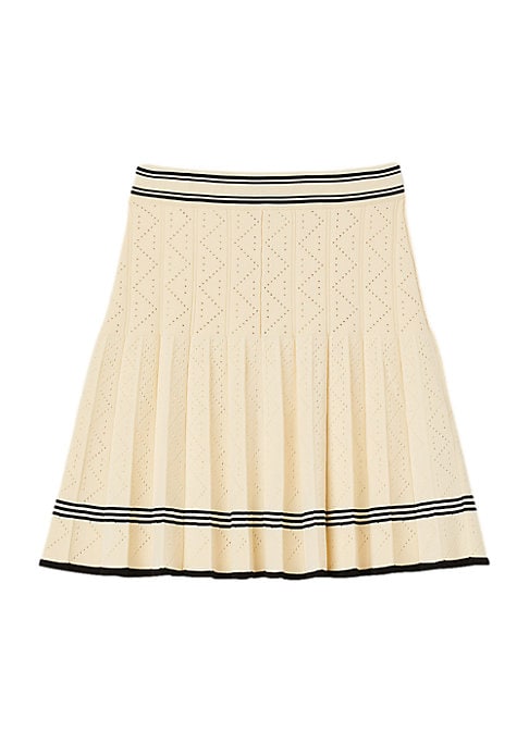 Stripe Flare Knit Skirt