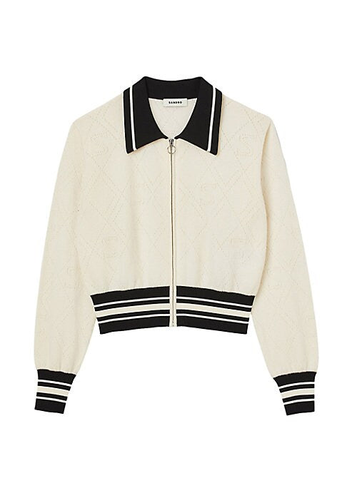 Diamond Motif Cardigan