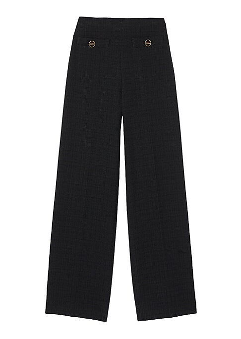 Piped Pleat Trousers