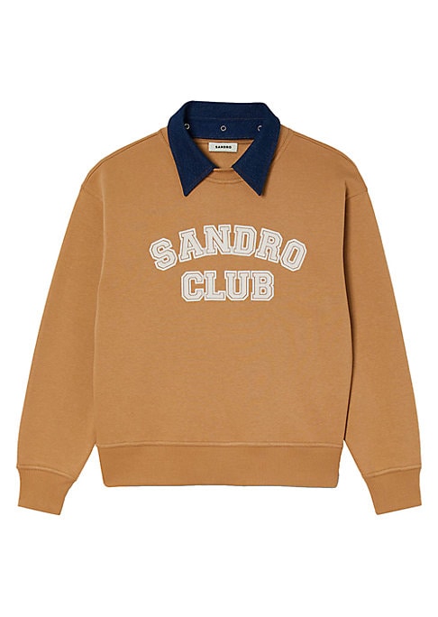 Velvet Contrast Sweatshirt
