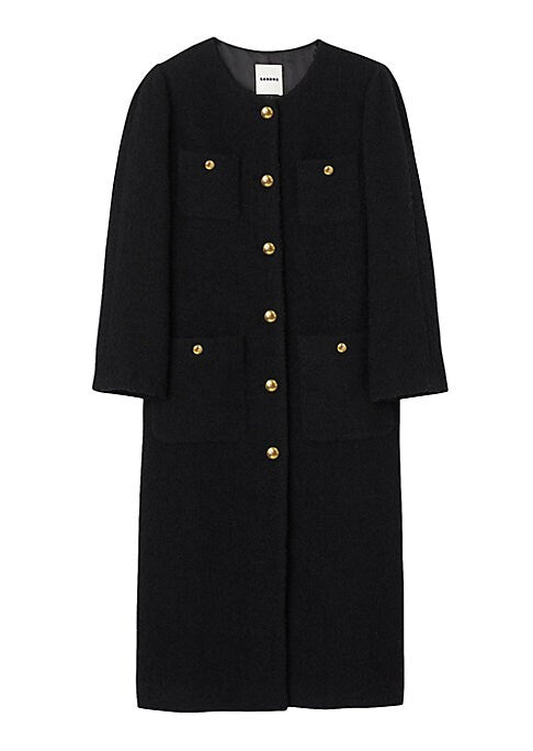 Chic Bouclé Overcoat