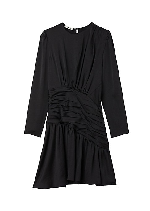 Draped Ruffle Dress