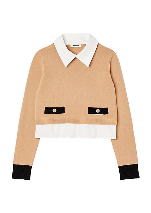 Layered Collar Knit Sweater