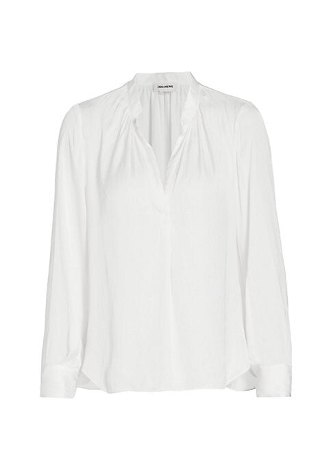 Satin Luxe V-Blouse