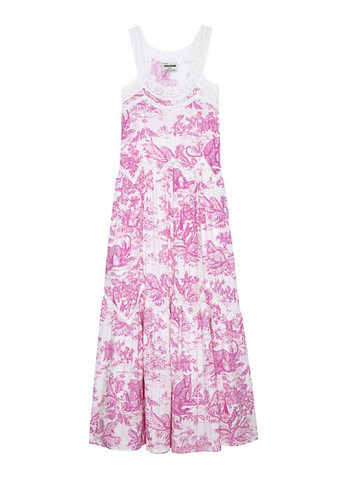 Toile Tiered Maxi Dress