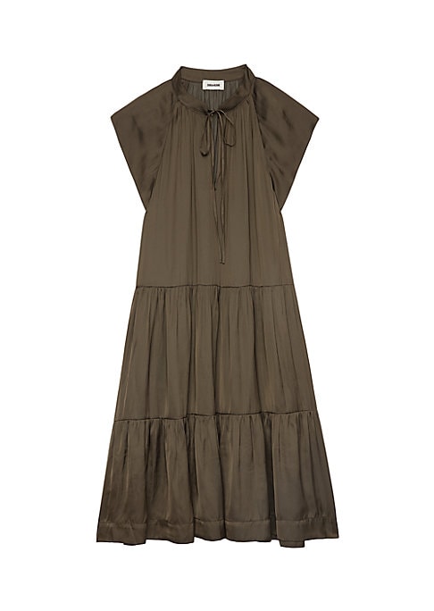 Satin Tiered Delight Dress