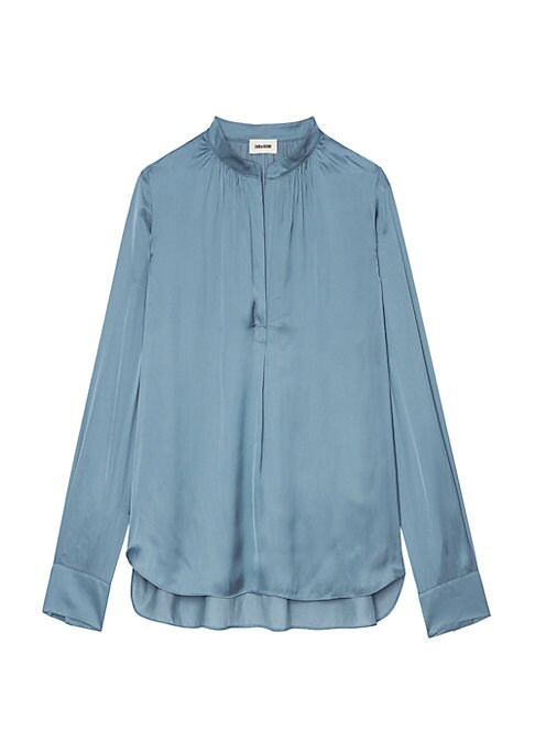 Luminous Satin Blouse