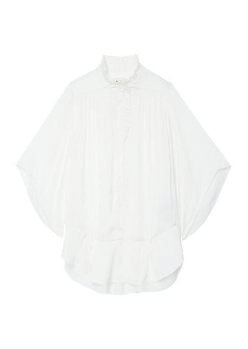 Ruffled Satin Elegance Top