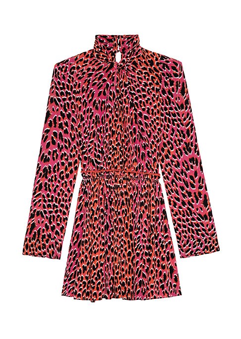 Leopard Silk Minidress Delight