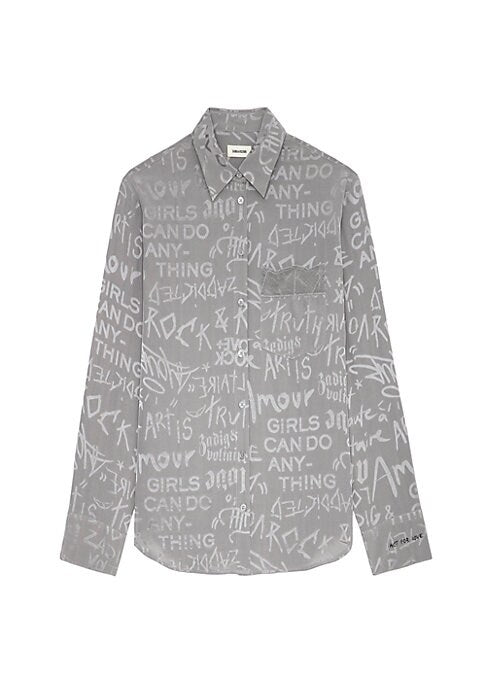 Graffiti Silk Shirt